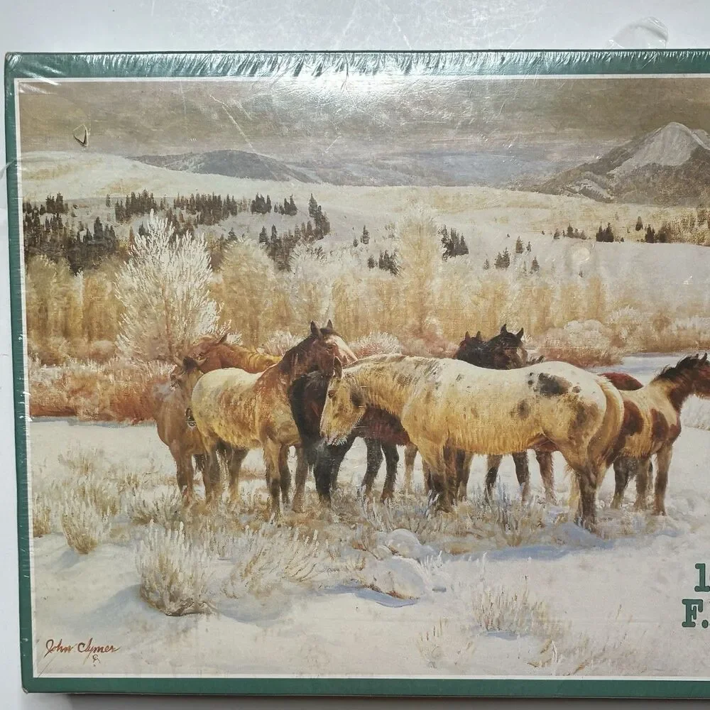 32 Degrees Below FX Schmid 1000 Piece Puzzle Horses 90005 USA New Sealed